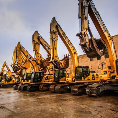 Heavy equipment on site