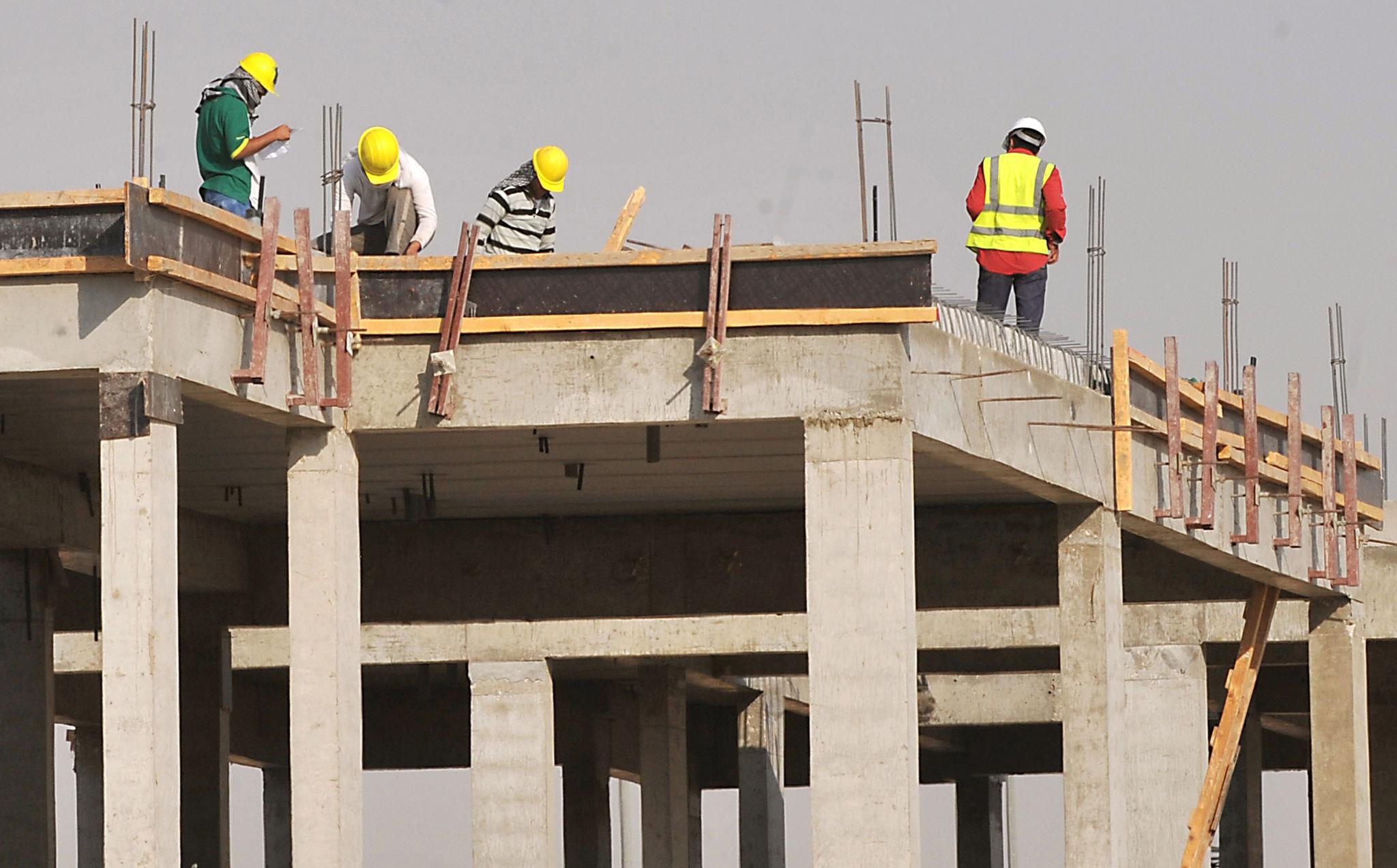 Construction crew on site