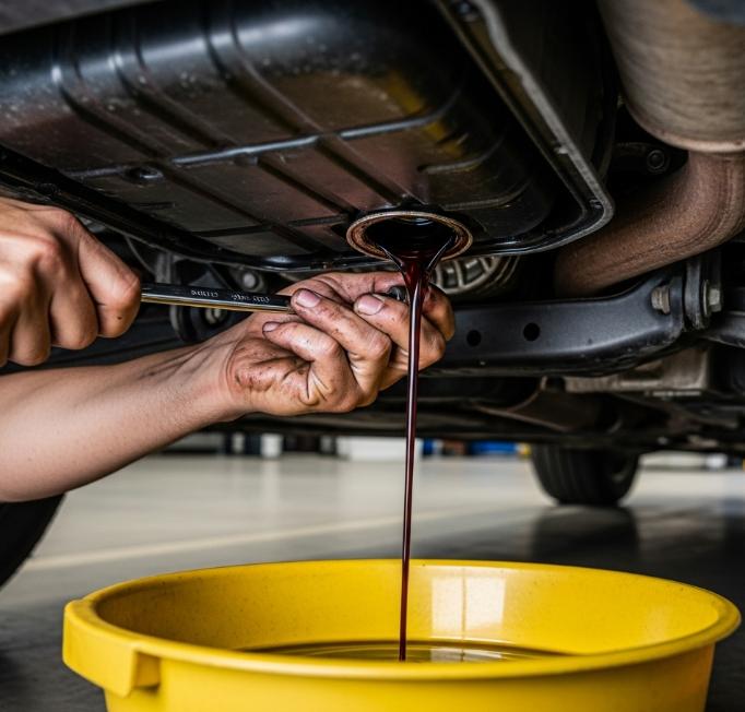 Prime Solutions oil drain team